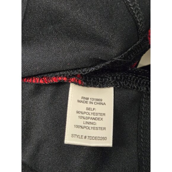 Thirty Thirty Womens Small Red Rose Velour Mesh Dress Open Back  Whimsigoth - Picture 8 of 9